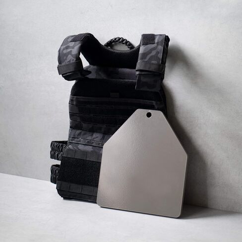 Tribe WOD Weight Vest Plates 5.75-13.75lb | Plate Carrier Weights for Heavy Training, Heavy Workouts, Running, Cross Training | Premium Steel | Additional Weight for Weight Vests in Kuwait