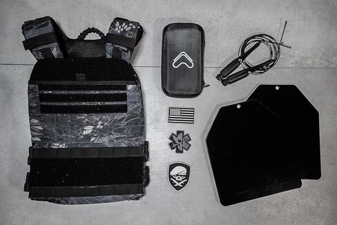 Tribe WOD Weight Vest Plates 5.75-13.75lb | Plate Carrier Weights for Heavy Training, Heavy Workouts, Running, Cross Training | Premium Steel | Additional Weight for Weight Vests in Kuwait