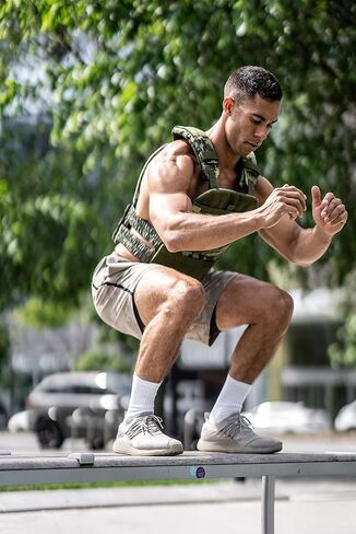 Tribe WOD Weight Vest Plates 5.75-13.75lb | Plate Carrier Weights for Heavy Training, Heavy Workouts, Running, Cross Training | Premium Steel | Additional Weight for Weight Vests in Kuwait