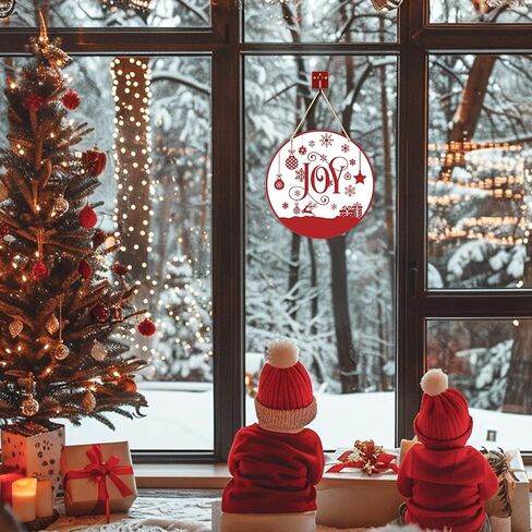 Baby's First Christmas Wood Hanging Sign for Door Wall Decorations, Baby's First Christmas Ornament 2024, My First Holiday Milestone Signs, Newborn Baby Keepsake Gifts in Saudi Arabia