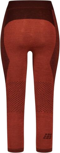 CEP Ski Merino 3/4 Base Tights, Black, Women, L in Saudi Arabia