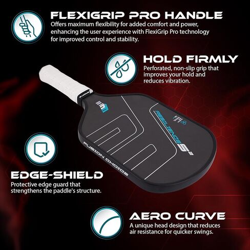Fusion Choice Pickleball Paddles Set, USAPA Approved Fiberglass Surface Rackets, Next-Gen 2024-25 Performance for Champions, Pickleball Rackets for Men and Women in Saudi Arabia