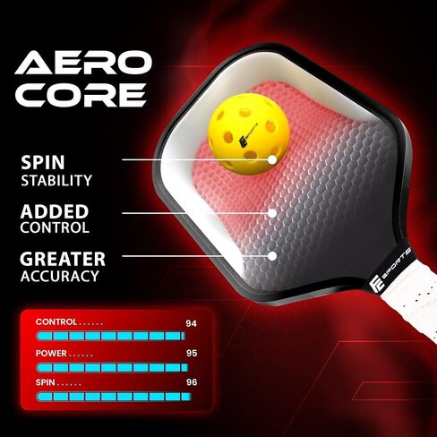 Fusion Choice Pickleball Paddles Set, USAPA Approved Fiberglass Surface Rackets, Next-Gen 2024-25 Performance for Champions, Pickleball Rackets for Men and Women in Saudi Arabia