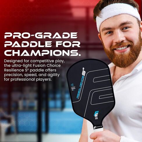 Fusion Choice Pickleball Paddles Set, USAPA Approved Fiberglass Surface Rackets, Next-Gen 2024-25 Performance for Champions, Pickleball Rackets for Men and Women in Saudi Arabia