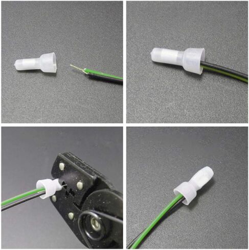 ZYAMY 100 قطعة 12-10/16-14/22-16AWG نهاية مغلقة تجعيد غطاء سلك كابل محطة موصلات مجموعة محطات مختلطة مجموعة متنوعة in Saudi Arabia