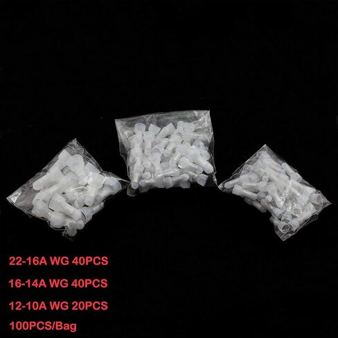 ZYAMY 100 قطعة 12-10/16-14/22-16AWG نهاية مغلقة تجعيد غطاء سلك كابل محطة موصلات مجموعة محطات مختلطة مجموعة متنوعة in Saudi Arabia