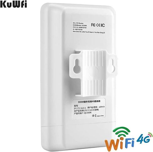 راوتر KuWFi مقاوم للماء خارجي 4G LTE CPE SIM بطاقة WiFi 150 ميجابت في الثانية CAT4 SIM LTE تعمل أجهزة التوجيه مع كاميرا IP أو تغطية WiFi خارجية مع هوائي 2 قطعة تعمل فقط مع وضع بطاقة SIM وليس للولايات المتحدة الأمريكية in Saudi Arabia