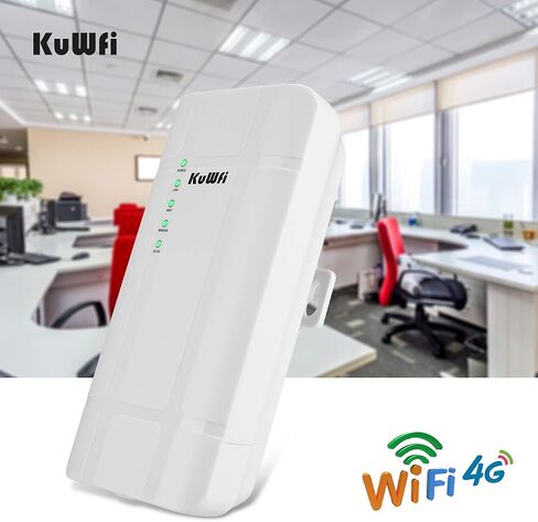 راوتر KuWFi مقاوم للماء خارجي 4G LTE CPE SIM بطاقة WiFi 150 ميجابت في الثانية CAT4 SIM LTE تعمل أجهزة التوجيه مع كاميرا IP أو تغطية WiFi خارجية مع هوائي 2 قطعة تعمل فقط مع وضع بطاقة SIM وليس للولايات المتحدة الأمريكية in Saudi Arabia
