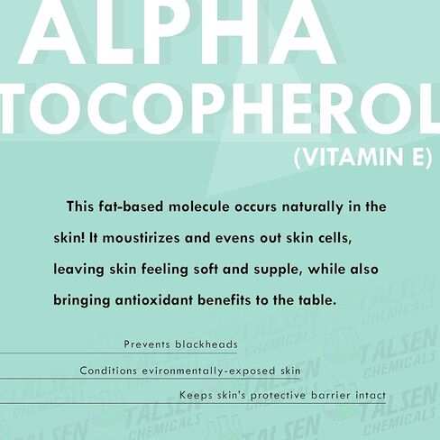 Alpha Tocopheryl Acetate Vitamin E Powder for Skin Care DIY Cosmetic Grade 700 IU Acetate Powder (1 Ounce / 28 Gram) in Kuwait