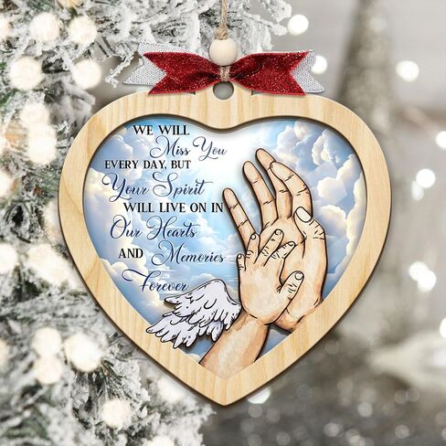Baby Memorial Ornament, Infant Loss Ornament, Miscarriage Ornament, Baby Memorial Gift, Stillborn Baby Memorial Gifts, Angel Ornaments for Christmas Tree, Loss of Baby Sympathy Gifts for Mom/Dad (H50) in Kuwait