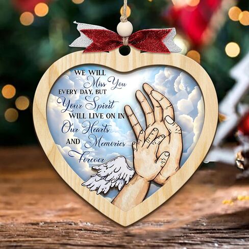 Baby Memorial Ornament, Infant Loss Ornament, Miscarriage Ornament, Baby Memorial Gift, Stillborn Baby Memorial Gifts, Angel Ornaments for Christmas Tree, Loss of Baby Sympathy Gifts for Mom/Dad (H50) in Kuwait