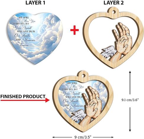 Baby Memorial Ornament, Infant Loss Ornament, Miscarriage Ornament, Baby Memorial Gift, Stillborn Baby Memorial Gifts, Angel Ornaments for Christmas Tree, Loss of Baby Sympathy Gifts for Mom/Dad (H50) in Kuwait