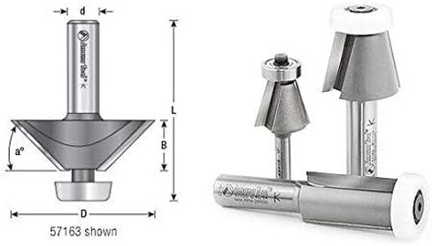 Amana Tool - 57155 Carbide Tipped Sink & Trim with Ultra-Glide Ball Bearing Guide Solid in Saudi Arabia