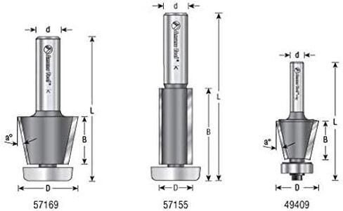 Amana Tool - 57155 Carbide Tipped Sink & Trim with Ultra-Glide Ball Bearing Guide Solid in Saudi Arabia