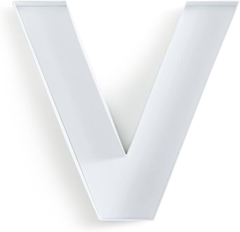 Soul & Lane Fillable Cardboard Letter Box for Charcuterie and Candy, Paper Mache Décor Tray for Birthday Parties, Weddings - Letter V in Saudi Arabia