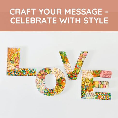 Soul & Lane Fillable Cardboard Letter Box for Charcuterie and Candy, Paper Mache Décor Tray for Birthday Parties, Weddings - Letter V in Saudi Arabia