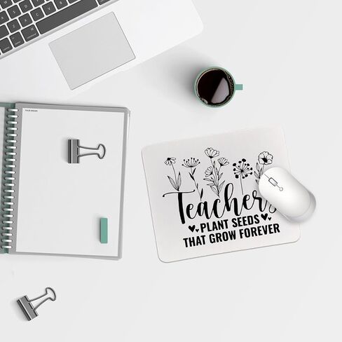 Teacher Classroom Reading Inspirational MousePads,Mouse Pads for Desk Accessories Office Gaming Working,Teacher Gifts for Women Men,Teacher Gifts from Student,9.5x7.9 inches， in Saudi Arabia