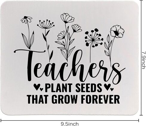 Teacher Classroom Reading Inspirational MousePads,Mouse Pads for Desk Accessories Office Gaming Working,Teacher Gifts for Women Men,Teacher Gifts from Student,9.5x7.9 inches， in Saudi Arabia