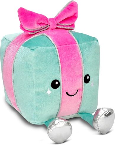 iscream Present with a Bow 6" Embroidered Accent Plush Mini Holiday Pillow in Saudi Arabia