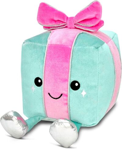 iscream Present with a Bow 6" Embroidered Accent Plush Mini Holiday Pillow in Saudi Arabia