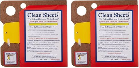 CLN-CS100 Superior Mixing Pad (12x12) - 100 Disposable Sheets FOR Toughest Job, Clear in Saudi Arabia
