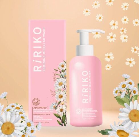 RIRIKO FEMININE WASH Feminine wash for women, 150 ml, ADVANCED RECOVERY SERUM 30 ml. honey chamomile scent. 1set in Saudi Arabia