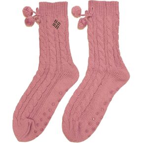 Columbia Women's Pom Pom Sweater Socks 1 Pair, Gumdrop, Women's Shoe 4-10