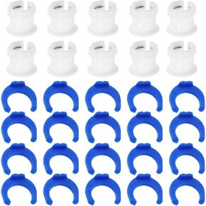 10 Sets Tube Coupling Collet Clamp Clip Kit for 3D Printer Extruder Hotend Accessories Compatible with Ultimaker 2 Um Fixed Diameter 6mm Pipe