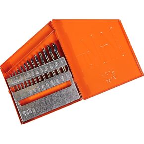 KnKut 13 Piece Short Stubby Length Drill Bit Set 1/16"-1/4" by 64ths