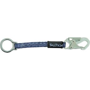 FallTech 8202 D-Ring Extender - Web with Snap Hook and D-Ring, 14", Blue