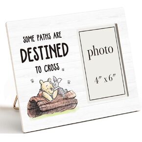 Pooh Bear Quote Picture Frame, Farewell Gifts for Women Men Best Friend, Memorial Gifts, Keep Me in Your Heart Photo Frame for 4 x 6 Inch Photo