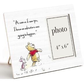 Pooh Bear Quote Picture Frame, Farewell Gifts for Women Men Best Friend, Memorial Gifts, Keep Me in Your Heart Photo Frame for 4 x 6 Inch Photo