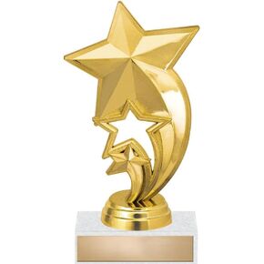 5.75" Star Rocket Trophy - Gold Star Trophies, Star Recognition Awards Prime