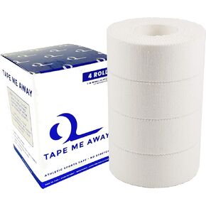 (8-Pack) Athletic Tape | Easy Tear | Strong | Medical Wrap | Support | Zinc Oxide | 1.5 inch x 33 ft