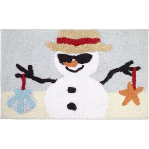 Avanti Linens - Bath Mat, Cotton Rug with Non-Skid Backing, Christmas Inspired Bathroom Accessories (Holiday Collection, Santa)