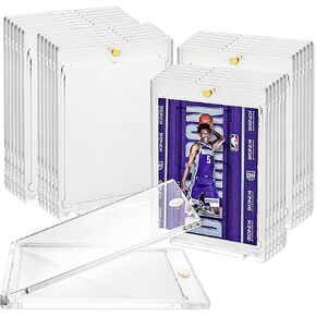 20PCS Magnetic Card Holder, 35PT Hard Acrylic Card Cases Magnetic Trading Card Holder, Baseball Card Protectors for Standard Cards, MTG Cards, Sports Cards, Baseball Cards