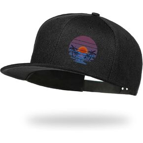 Negi Snapback Hats for Men Black Adjustable Trucker for Dad from Boy Cap Adjustable Skull Baseball Cap