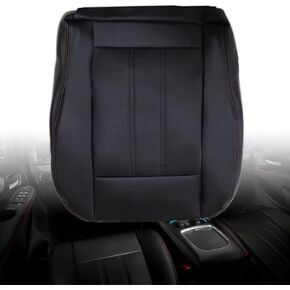 غطاء مقعد جلدي بديل للسائق أو الراكب من GXARTS متوافق مع Chrysler Town & Country 2011 2012 2013 2014 2015 2016 مناسب لـ Dodge Grand Caravan 2011 2012 2013 2014-2016 أسود