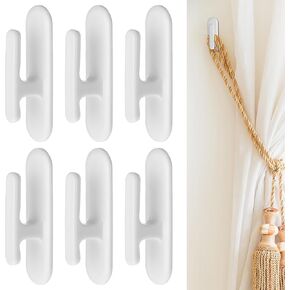 Blind Cord Twister, 6Pcs Blind Cord Holder Safety Blind Cord Hooks Blind Pull Cord Twister Window Cord Wrap Cleats Window Blinds String Holder Child Proofing Blind Cord for Home Office
