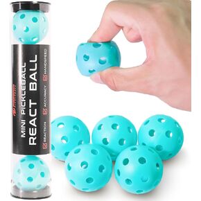 PIKKOFUN React Mini Pickleball Balls -5 Pack Silent Pickleball Balls for Training - Soft Pickleball Practice Balls for Improve Hand Speed, Paddle Control and Accuracy - Blue in Saudi Arabia