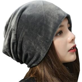 Women's Velvet Beanies Winter Korean Fashion Hats Cap Warm Stretch Skully