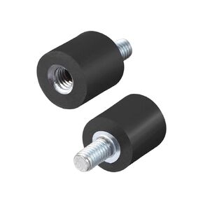 uxcell M3x6 Thread Male Female Rubber Mounts,Vibration Isolators,Shock Absorber 8mm x 8mm 8pcs