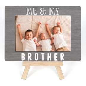 Ycyfckdr Me And My Brother Picture Frame, Sibling Gift From New Baby Frames,Sibilng Pictures Newborn Picture Frame For Parents, New Born Gifts， Tabletop Picture Frame With Easel (A29)