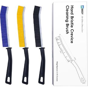 Crevice Cleaning Brush, 3Pcs Hard Bristle Crevice Cleaning Brushes for Household Use, Gap Cleaning Brush, Crevice Brush to Scrub and Clean, Toilet Cleaner Brush, Grout Cleaner Brush
