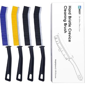 Crevice Cleaning Brush, 3Pcs Hard Bristle Crevice Cleaning Brushes for Household Use, Gap Cleaning Brush, Crevice Brush to Scrub and Clean, Toilet Cleaner Brush, Grout Cleaner Brush