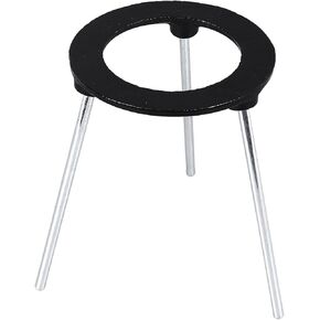 Tyenaza Bunsen Lamp Burner Stand, 6 Inch Lab Open Fire Tripod Cast Iron Tripod Support Holder for Chemical Experiment Heating Soldering