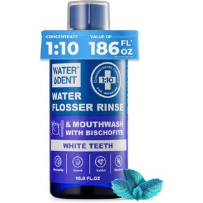 Concentrated Irrigant, Mouthwash White Teeth | Add to Waterpik Water Flossers | Fruit Flavor | Pack of 2 = 373 fl.oz | Bad Breath Treatment for Adults