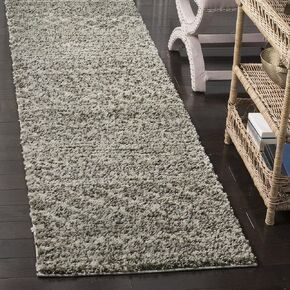 SAFAVIEH Arizona Shag Collection Runner Rug - 2'3" x 8', Brown & Ivory, Moroccan Design, Non-Shedding & Easy Care, 1.6-inch Thick Ideal for High Traffic Areas in Living Room, Bedroom (ASG741B)