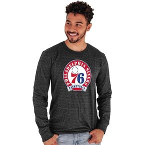 Blue 84 NBA Officially Licensed Tri-Blend Long Sleeve T-Shirt Black