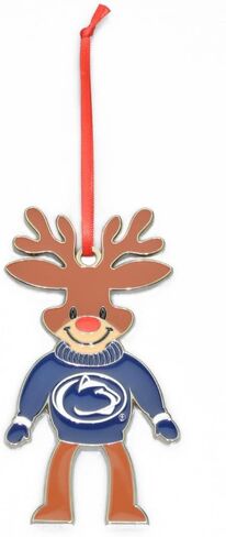 North Carolina Tar Heels (UNC) Reindeer Metal Christmas Ornament in Kuwait